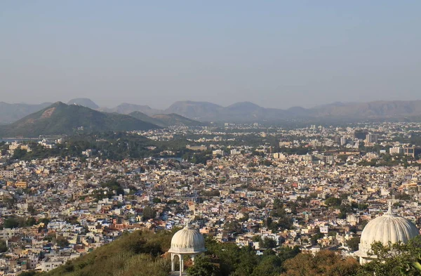 Stadsbilden Över Historiska Staden Udaipur Indien — Stockfoto