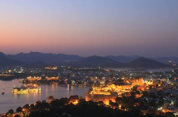 Stadsgezicht Van Uitzicht Historische Stad Udaipur India — Stockfoto