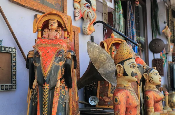 Udaipur Hindistan Ekim 2017 Hediyelik Eşya Dükkanı Satar Antika Udaipur — Stok fotoğraf