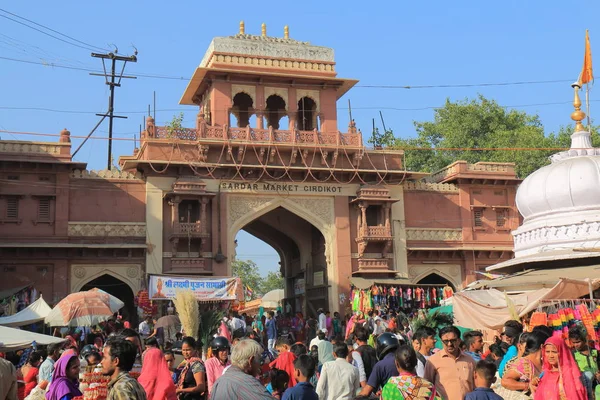 Jodhpur Inde Octobre 2017 Des Personnes Non Identifiées Visitent Marché — Photo
