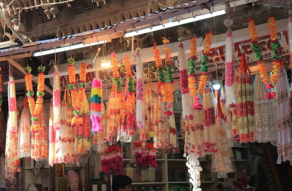 Jodhpur India Octubre 2017 Oferta Flores Vendidas Mercado Callejero Sardar —  Fotos de Stock