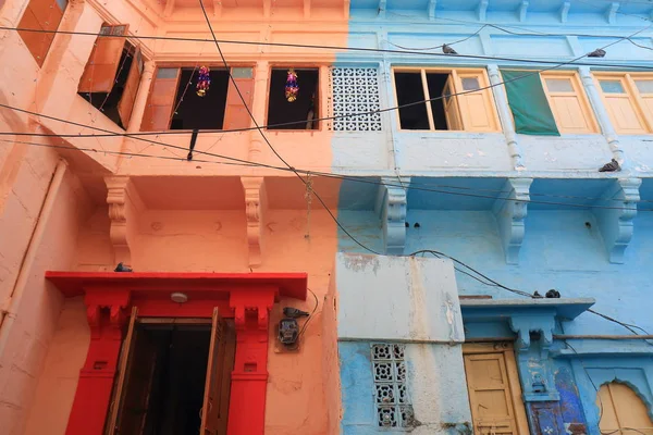 Colorido Paisaje Urbano Casa Histórica Jodhpur India —  Fotos de Stock