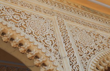 Jaipur Hindistan'daki City Palace tarihi duvar