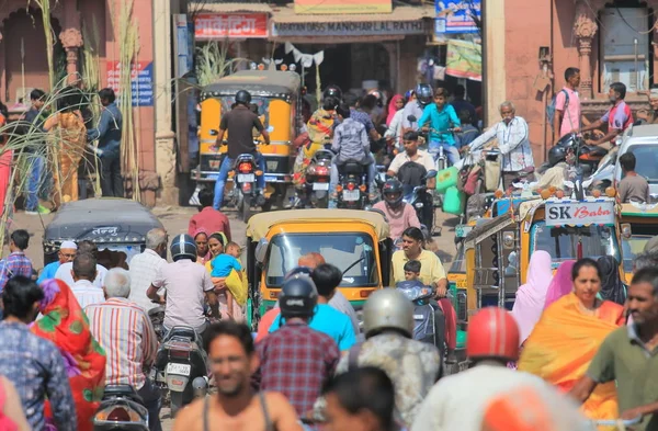 Jodhpur Indien Oktober 2017 Unbekannte Besuchen Sardarmarkt Jodhpur — Stockfoto