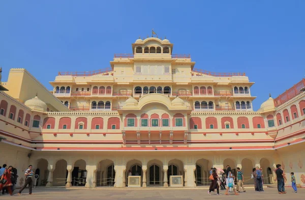 Jaipur India Oktober 2017 Niet Geïdentificeerde Mensen Bezoek Stadspaleis Jaipur — Stockfoto