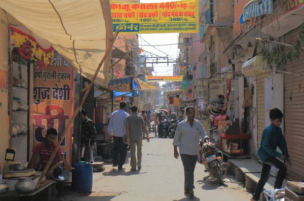 Jaipur India October 2017 Unidentified People Visit Old Town Area — Stock Photo, Image