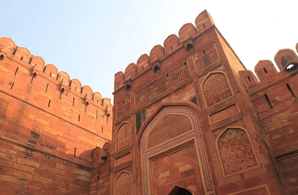 Porte Amar Singh Agra Fort Architecture Historique Agra Inde — Photo