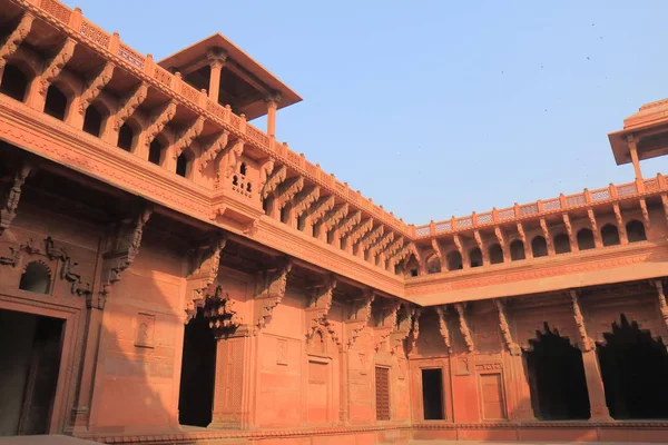 Arquitectura Histórica Del Fuerte Agra Agra India —  Fotos de Stock