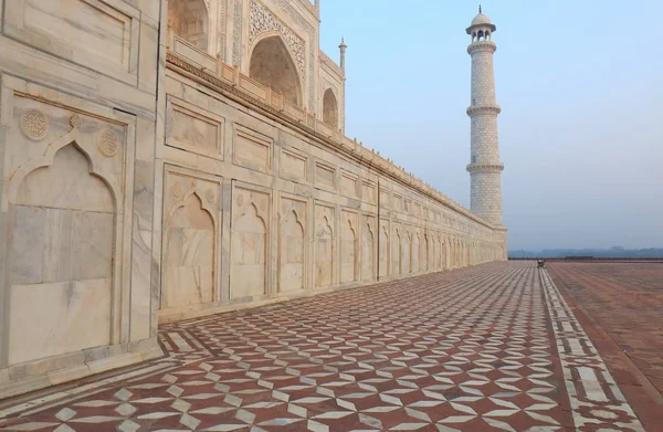 Architettura Iconica Taj Mahal Agra India — Foto Stock