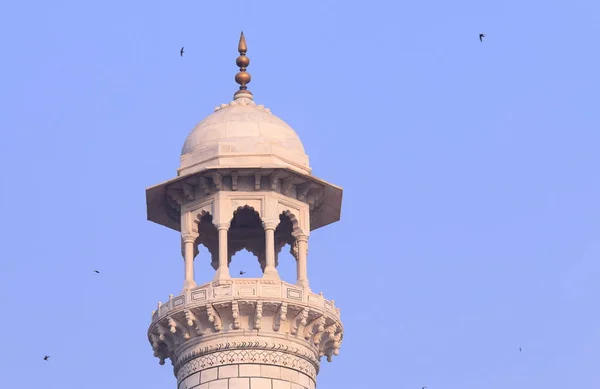 Ikonische Architektur Taj Mahal Säule Agra Indien — Stockfoto