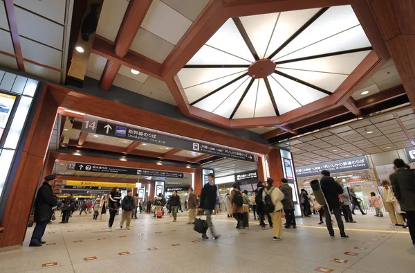 Kanazawa Japon Décembre 2017 Des Personnes Non Identifiées Voyagent Gare — Photo