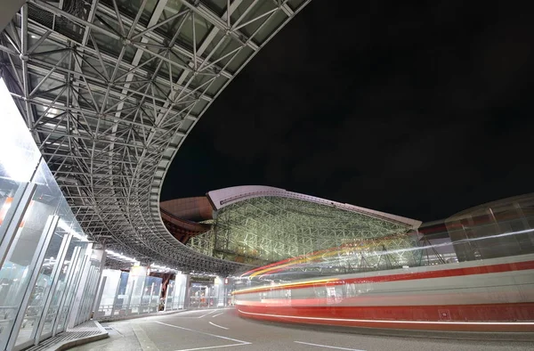 Канадзава Японія Грудня 2017 Року Сучасну Архітектуру Канадзава Залізничного Вокзалу — стокове фото