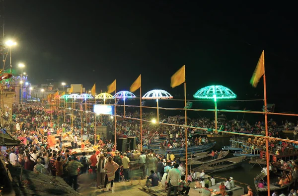 Varanasi India November 2017 Unidentified People Visit Ganges River Dashashwamedh — Stock Photo, Image