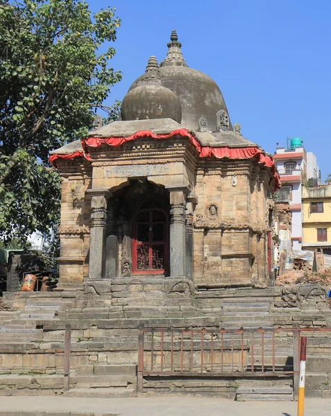 尼泊尔加德满都杜巴广场寺历史建筑 — 图库照片