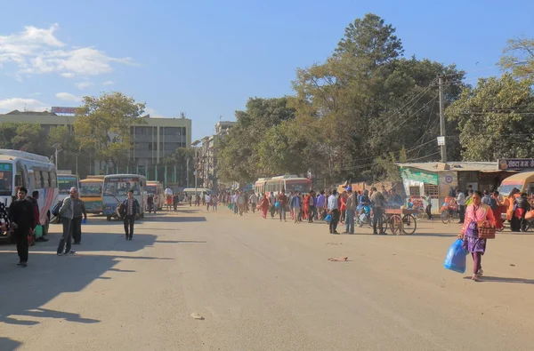 Kathmandu Nepal Novembre 2017 Persone Non Identificate Viaggiano Terminal Degli — Foto Stock