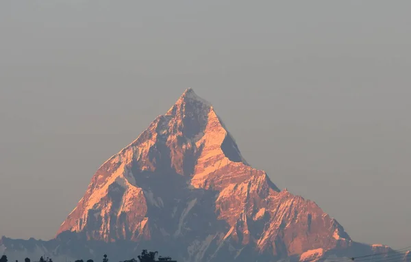 Machhapuchhre Himalaya Bergslandskap Annapurna Pokhara Nepal — Stockfoto