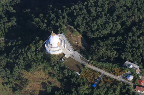 Dünya Barış Pagoda Tarihi Mimari Pokhara Nepal — Stok fotoğraf