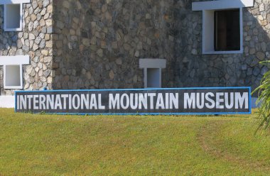 Pokhara Nepal - 8 Kasım 2017: Pokhara Nepal uluslararası Mountain Museum.