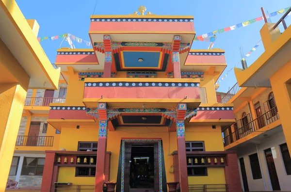 Dhe Chhen Ling Buda Mosteiro Tibetano Pokhara Nepal — Fotografia de Stock