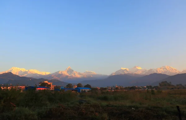 Machhapuchhre Himalaya Paysage Montagne Annapurna Pokhara Népal — Photo
