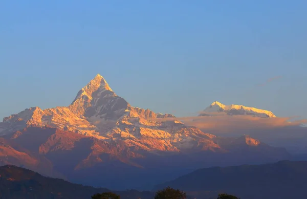 Machhapuchhre Himalaia Paisagem Montanhosa Annapurna Pokhara Nepal — Fotografia de Stock