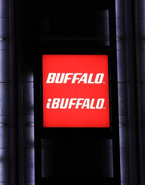 Osaka Japan Novembro 2017 Logotipo Empresa Japonesa Eletrônicos Buffalo Buffalo — Fotografia de Stock