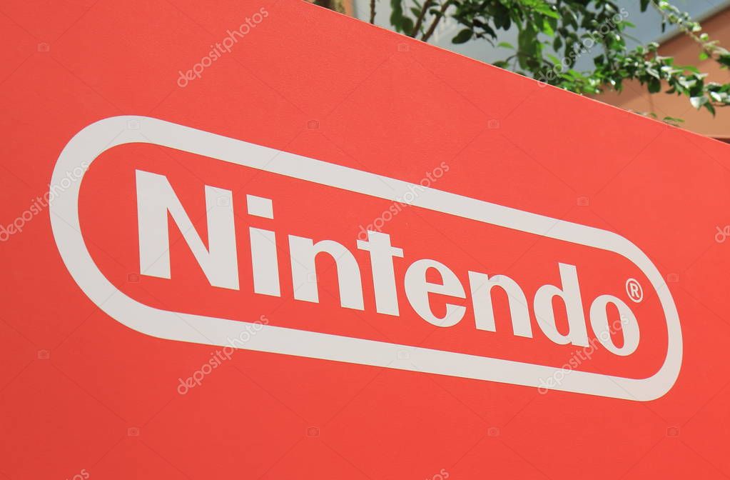 OSAKA JAPAN - 13 NOVEMBER, 2017: Nintendo Japanese computer game manufacturer Japan. Nintendo is one of the world largest video game companies by market capitalization.