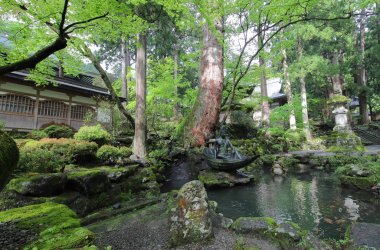 Eiheiji Tapınağı Fukui Japonya. Eiheiji iki ana Tapınak, soto okul Zen Budizm, Japonya'nın en büyük tek dini mezhep biridir.