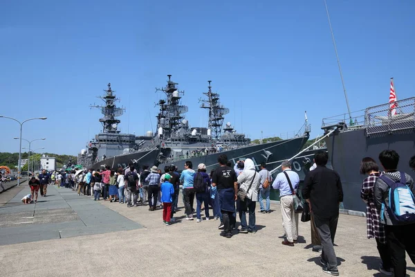 2018 身元不明者訪問日本の自己防衛力海軍戦争船表示舞鶴京都 — ストック写真