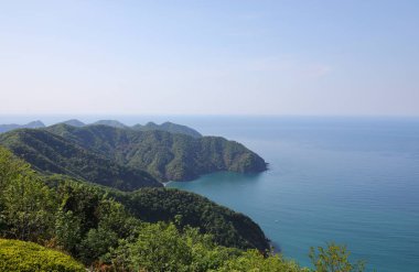 Japonya deniz kıyı şeridi Fukui Japonya