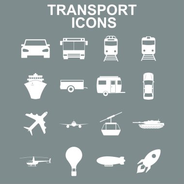Ulaşım simgeler. Vektör