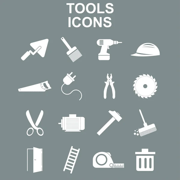 Juego de iconos de herramientas de trabajo — Vector de stock