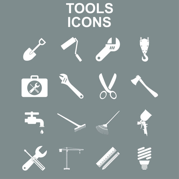 Working tools icon set