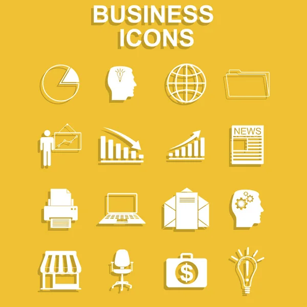 Conjunto de iconos comerciales — Vector de stock