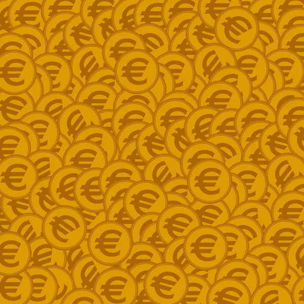 Безшовний фон із золотими монетами. Векторні ілюстрації — стоковий вектор