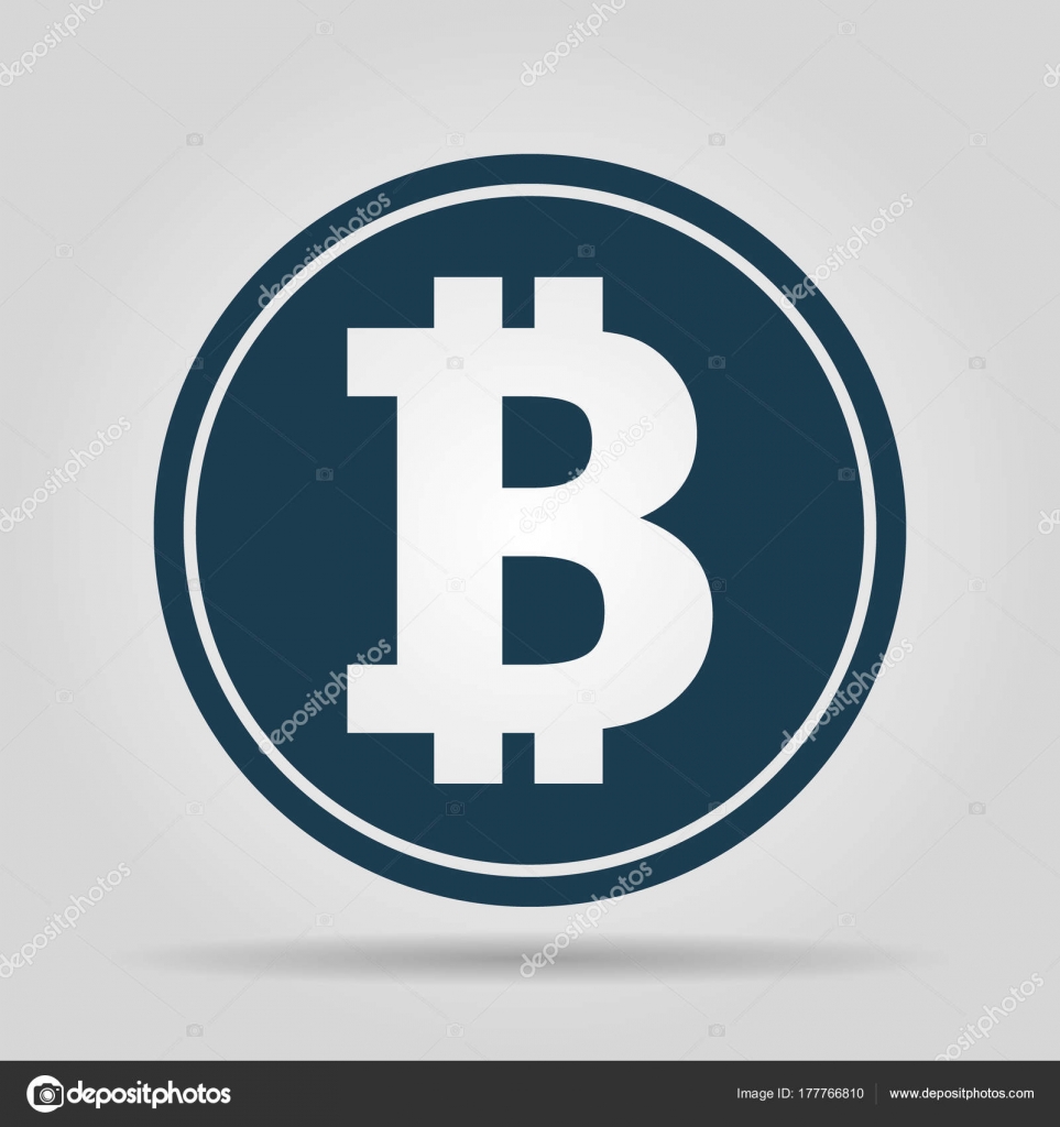 Ikon bitcoin, logo koin. Crypto simbol mata uang siluet. Vektor konsep  e-commerce Vektor Stok oleh ©stalkerstudent 177766810