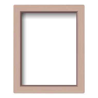 Gerçekçi resim çerçevesi beyaz arkaplanda izole edildi. Sunumların için mükemmel..