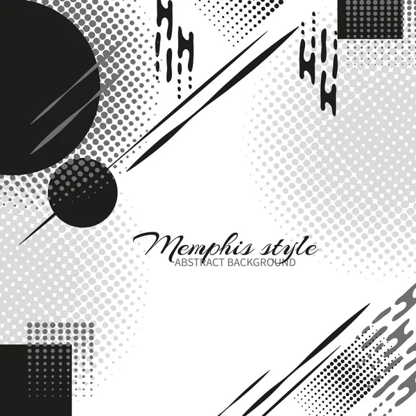 Memphis styl pozadí — Stockový vektor