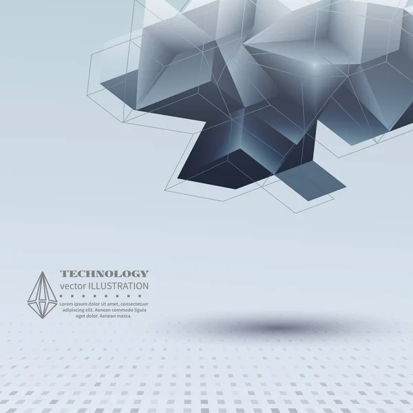 Origami a polygonální tvary — Stockový vektor