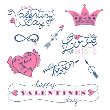 Öğeleri kümesi Sevgililer