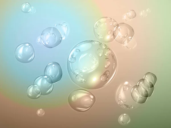 Gouttelettes d'eau volantes — Image vectorielle