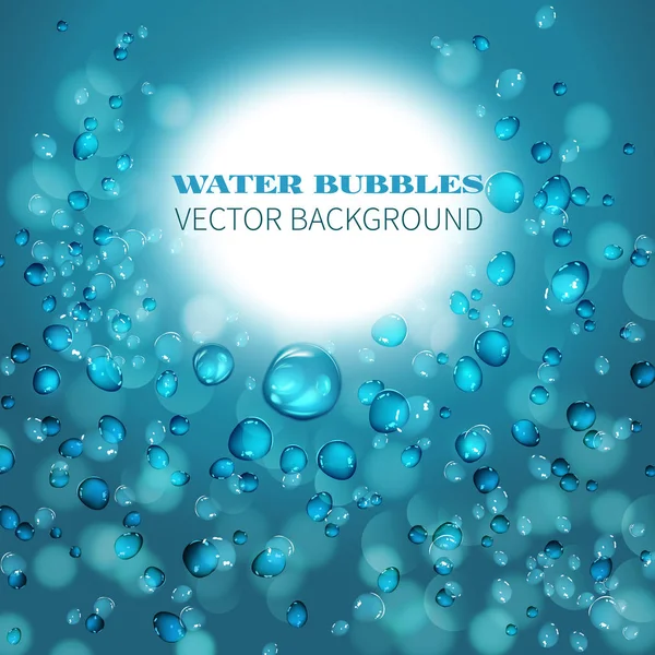 Repülő vízcseppek — Stock Vector