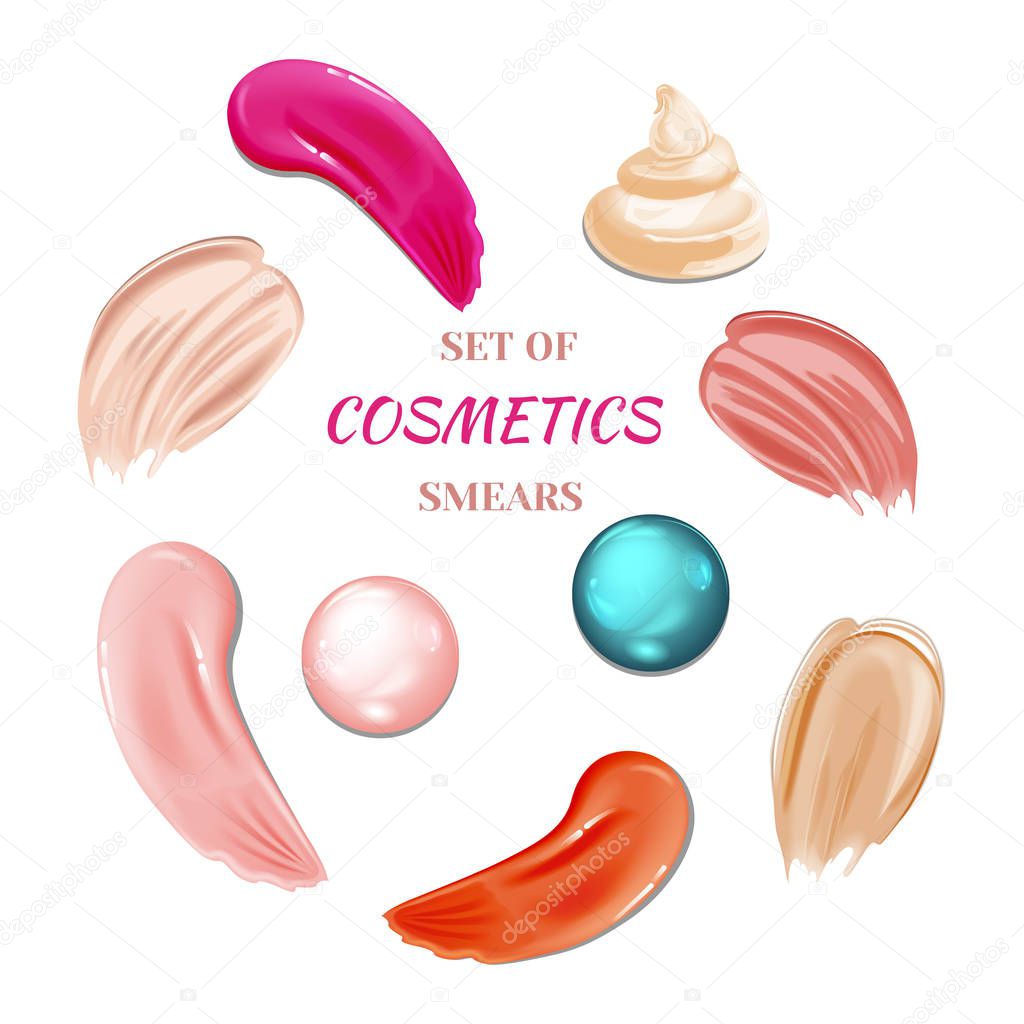 Collection of cosmetic smears