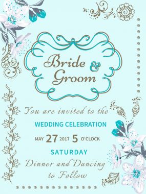 Vintage kartı kiraz çiçeği