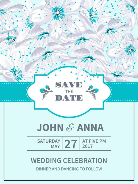 Vintage kartı kiraz çiçeği