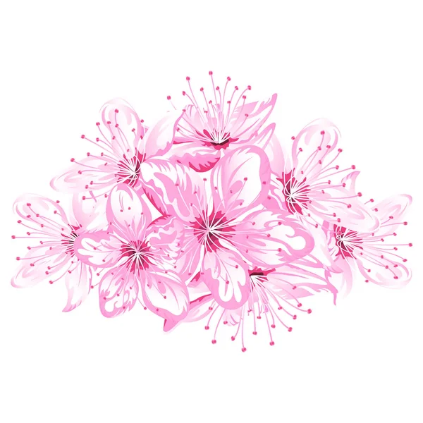 Мотив цвітіння сакури — стоковий вектор