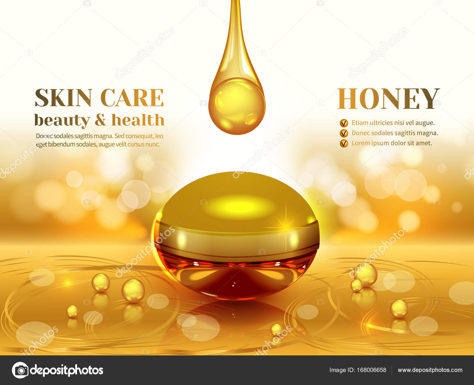 Download Jar Organic Cream Golden Honey Composition Textured Glowing Yellow Background Stock Vector C Tanyalmera 168006658 PSD Mockup Templates