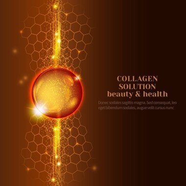 Kolajen serum damlacıkları