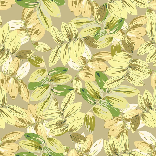 Fond floral tendance avec de grandes feuilles tropicales exotiques dans l'aquarelle de style . — Image vectorielle