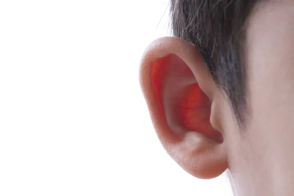 Ανθρώπινο αυτί closeup. — Φωτογραφία Αρχείου